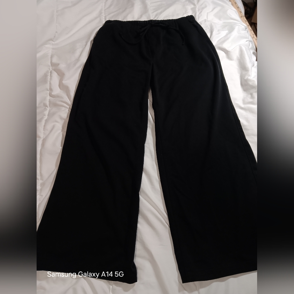 American Eagle Black Pull On Stretch Pants Medium